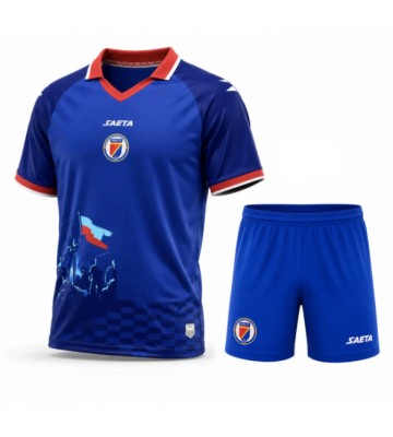Haiti Hjemmebanetrøje Børn VM 2026 Kortærmet (+ Korte bukser)